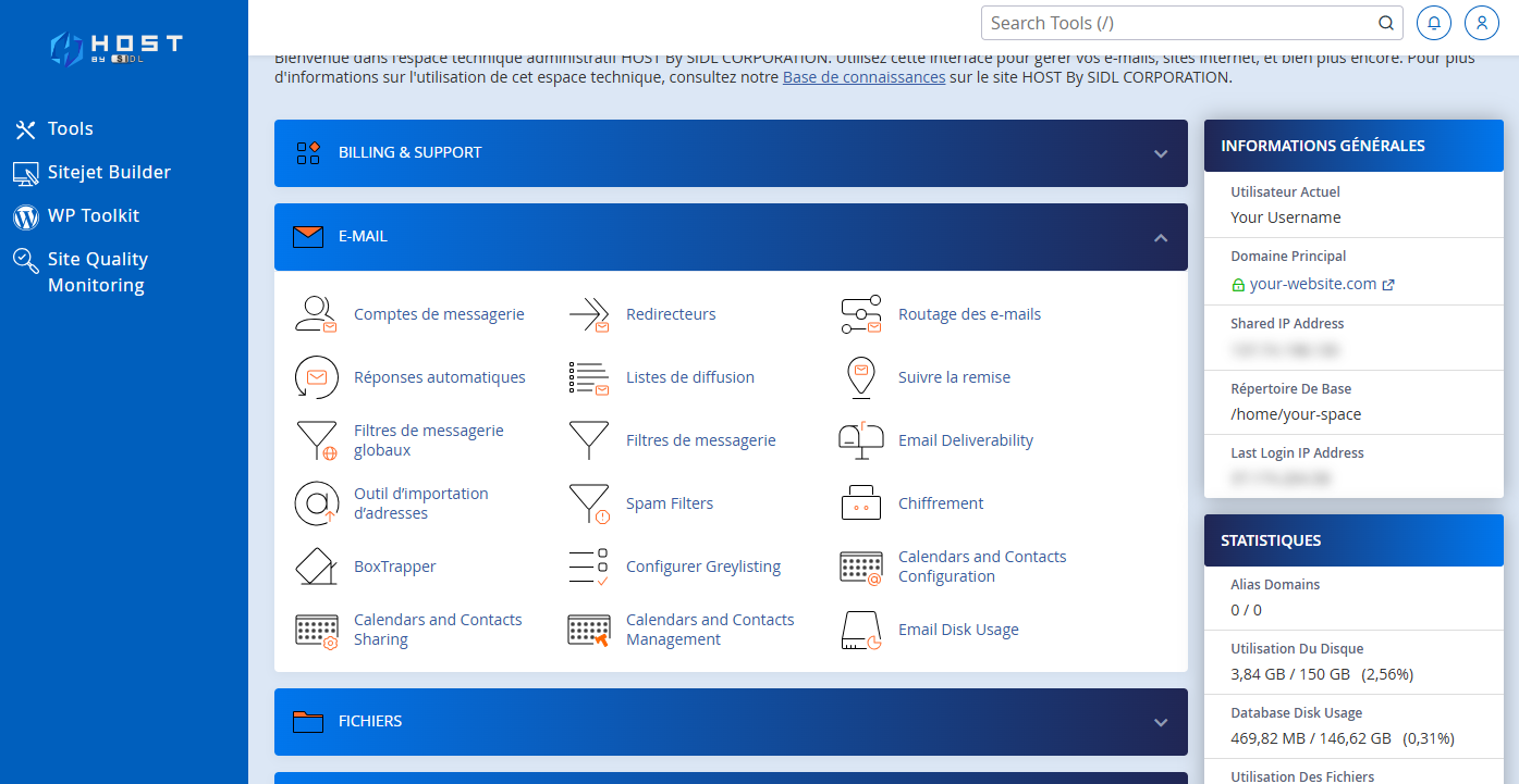 Gestion des emails
