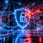Bouclier cybernetique sous attaque